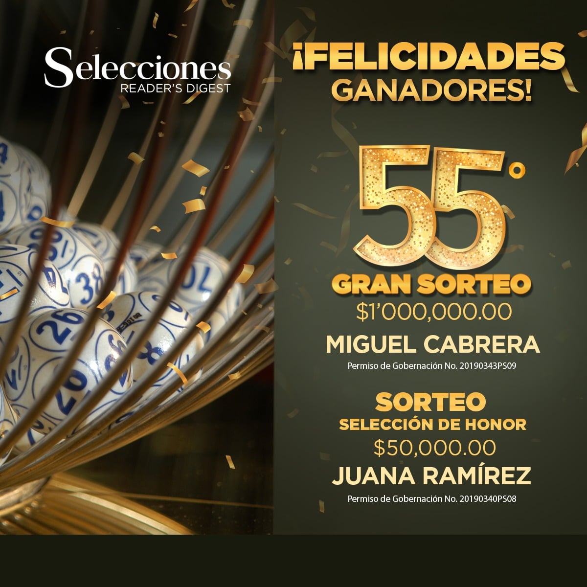 ganadores gran sorte Selecciones