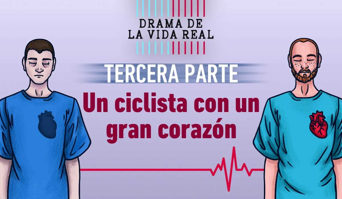 ciclista con gran corazón visita tumba