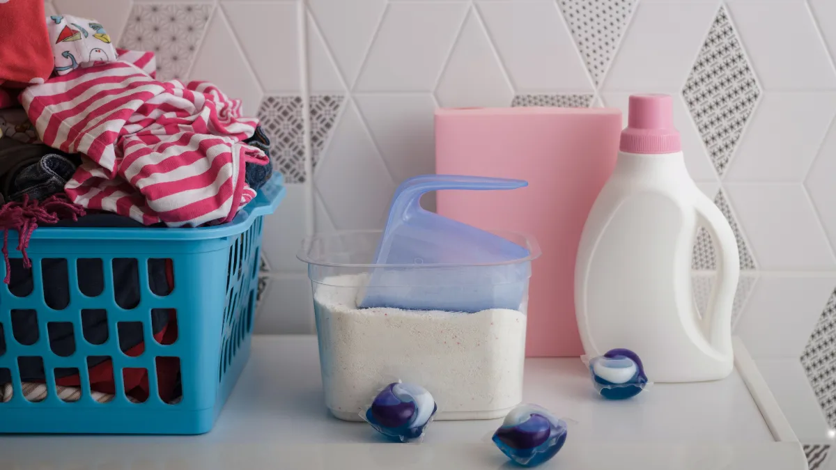 Detergente líquido, en polvo o cápsulas