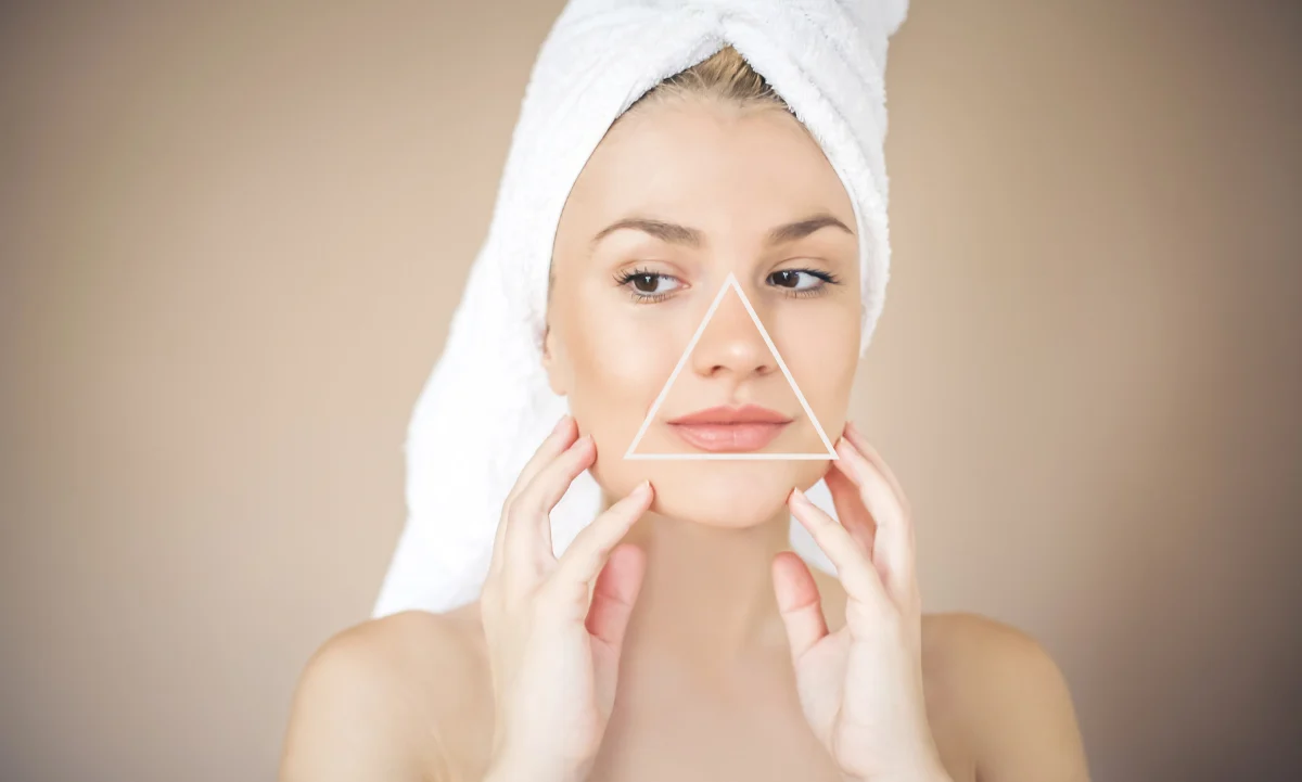 El triángulo de peligro del rostro: no toques esta zona