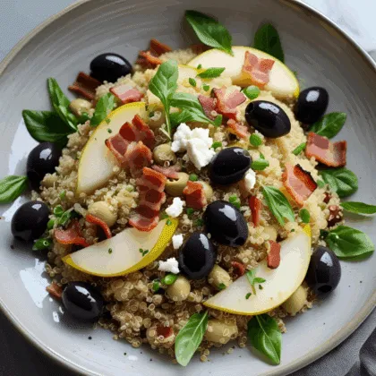 Prepara esta ensalada de quinoa con peras